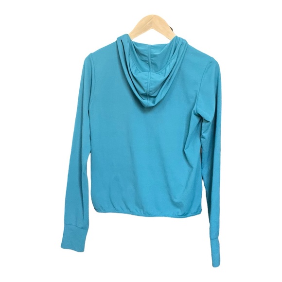 Uniqlo Airism UV Mesh Zip Teal Hoodie - Size XS - Picture 2 of 7